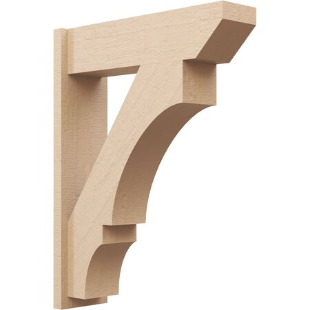 Ekena Millwork 7 1/2-in W x 26-in D x 34-in H Balboa Slat Rough Cedar Woodgrain TimberThane Outlooker, Primed Tan OUTUR075X26X34BOA24RCPR